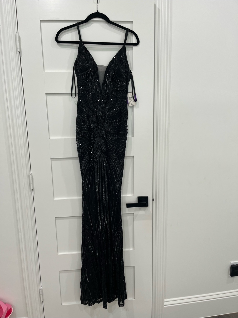 Black sequin mermaid dress